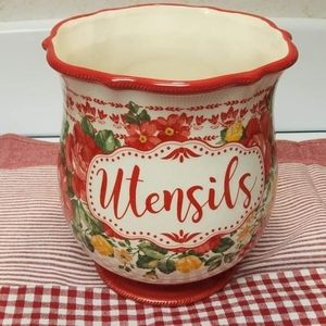Pioneer Woman vintage floral utensil holder